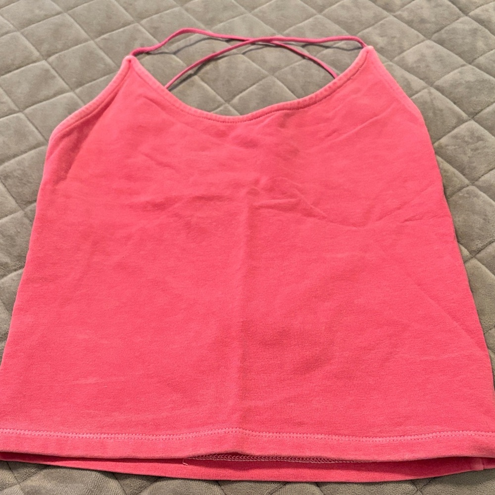 American Eagle Outfitters Pink strappy tank top. Small